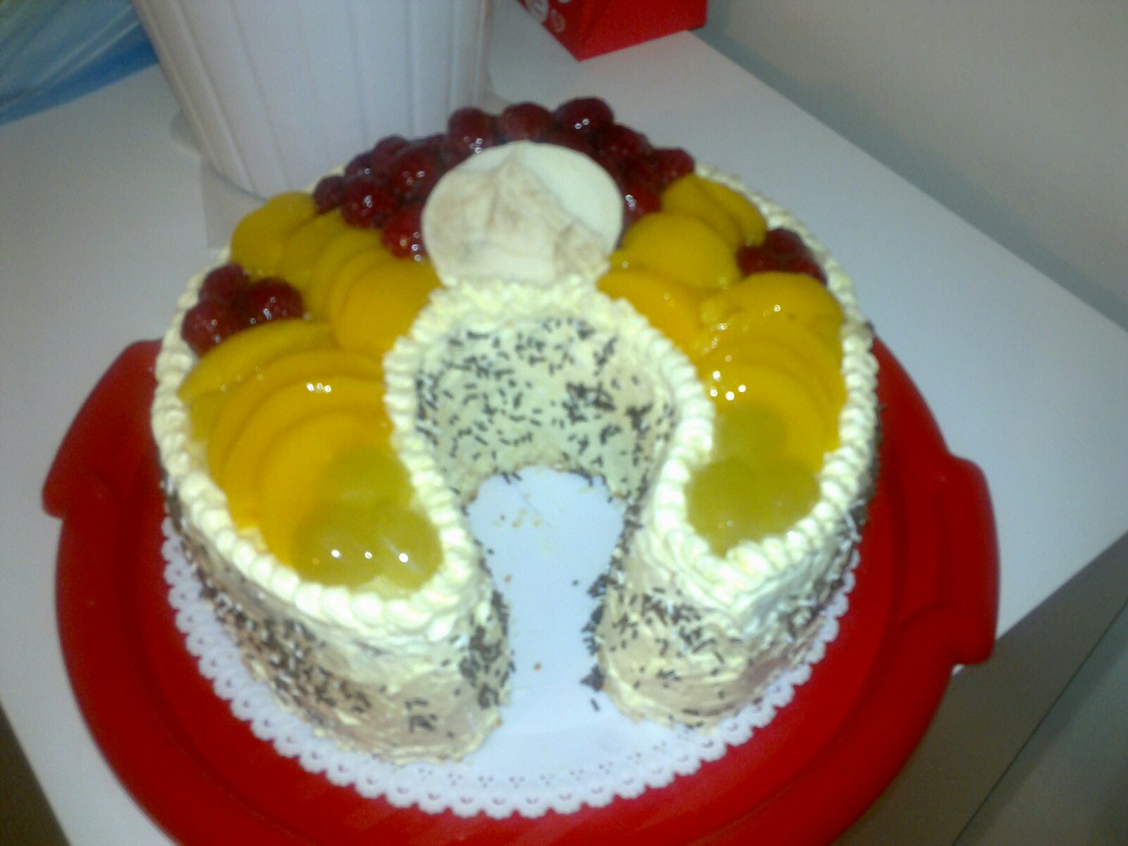 ovocný dort-podkova